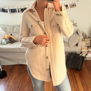 Cream Button-Up Jacket